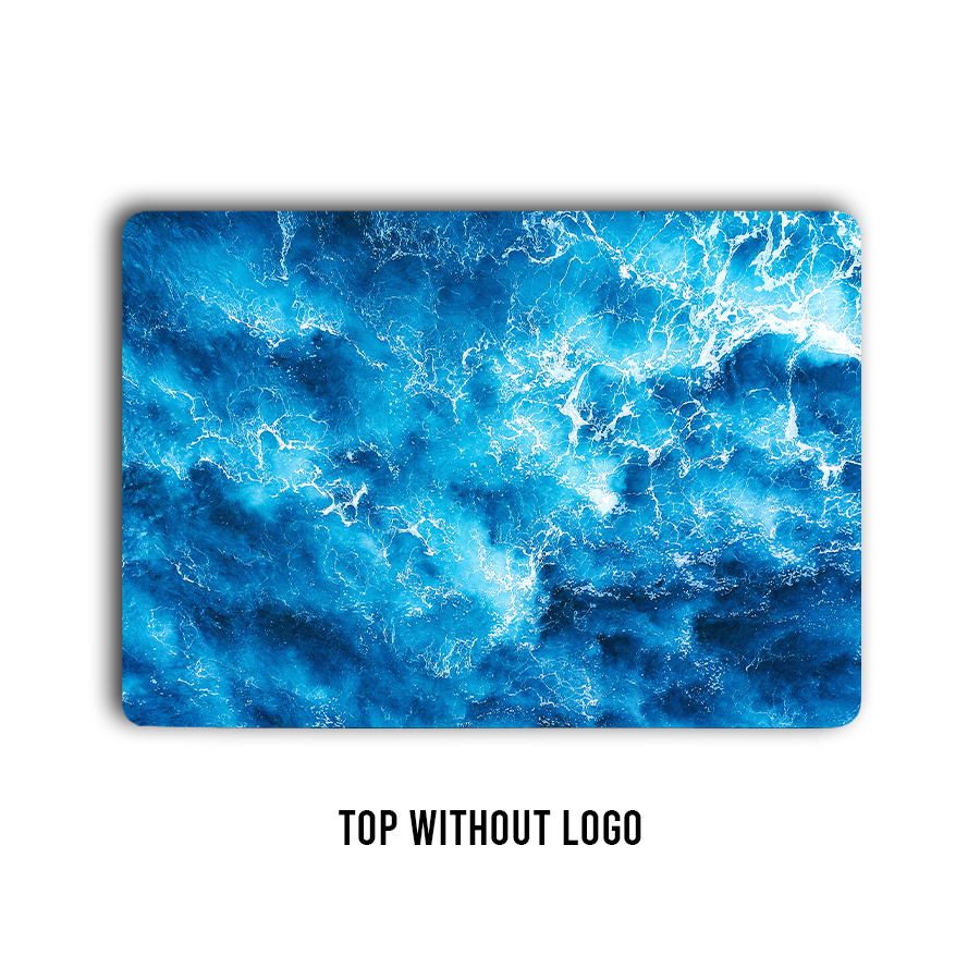 Aqua oasis! Dive into freshness with this sea blue laptop skin