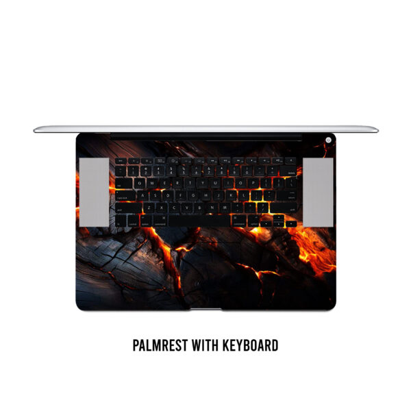 Lava Logs! A fiery ballet of wood and flame. 3D skin immerses your laptop in volcanic elegance - Image 4