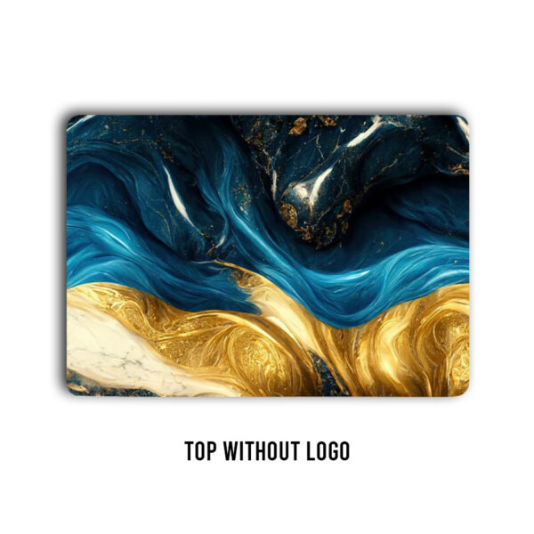 A stunning gold and blue marble skin with a touch of elegance and style - Image 2