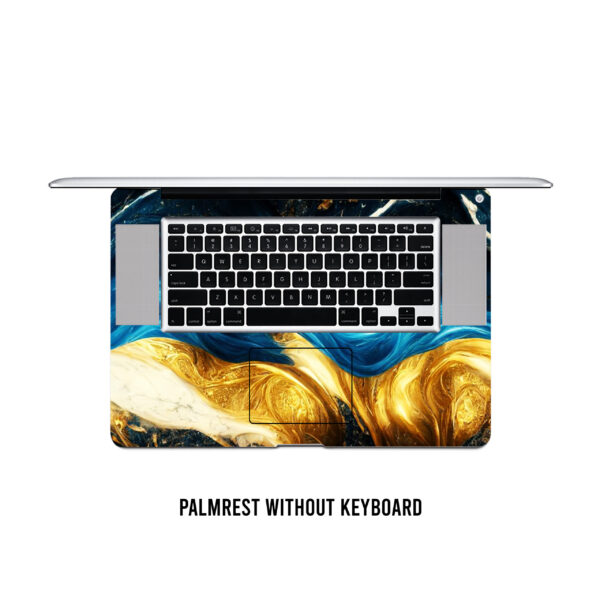 A stunning gold and blue marble skin with a touch of elegance and style - Image 4