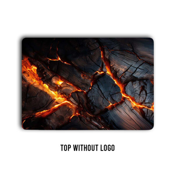 Lava Logs! A fiery ballet of wood and flame. 3D skin immerses your laptop in volcanic elegance - Image 2