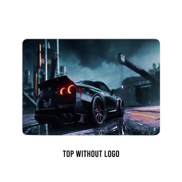 Nightfall blaze! Black jdm skyline r34 laptop skin. Reveal the racing spirit with iconic style on your device - Image 2