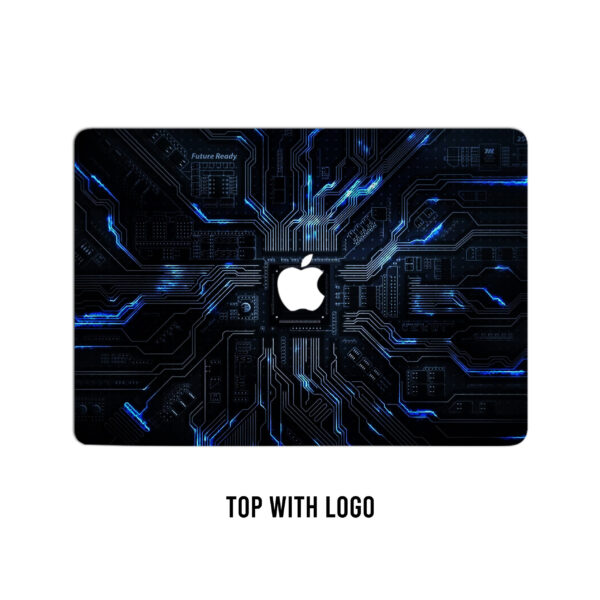 Geek chic! Illuminate your laptop with blue circuitry brilliance