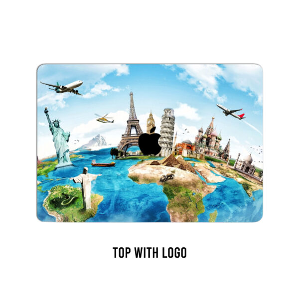 Unleash the wonders of the world on your laptop with this awe-inspiring skin, featuring all seven marvels against a backdrop of boundless skies and expansive oceans