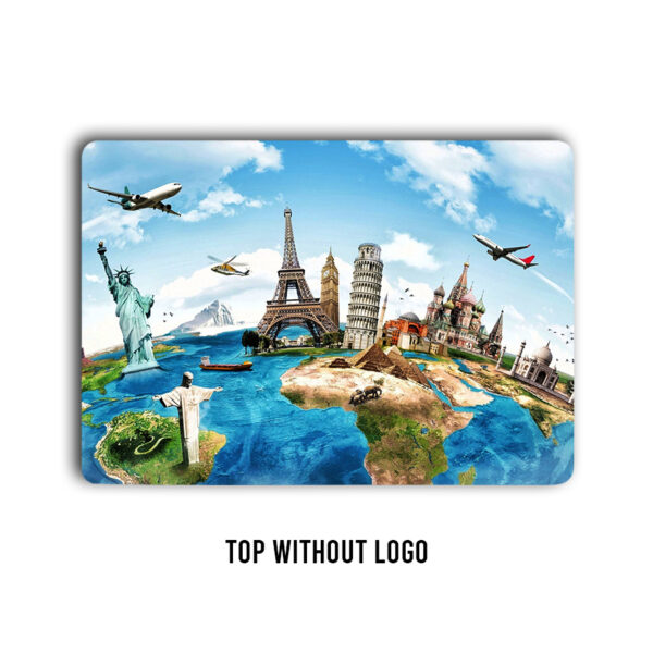 Unleash the wonders of the world on your laptop with this awe-inspiring skin, featuring all seven marvels against a backdrop of boundless skies and expansive oceans - Image 2