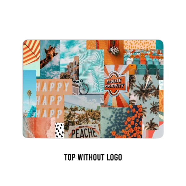 Summer vibes unleashed! Aesthetic positivity laptop skin. Infuse your device with the radiance of a sun-kissed collage - Image 2