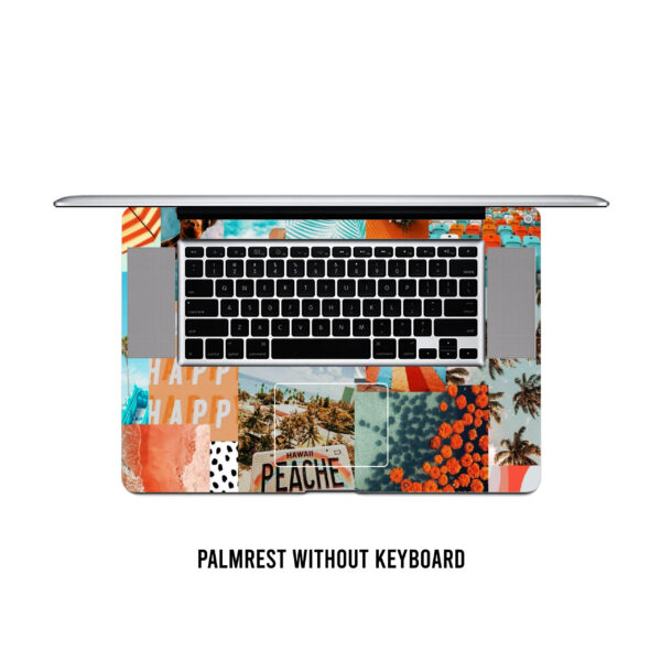 Summer vibes unleashed! Aesthetic positivity laptop skin. Infuse your device with the radiance of a sun-kissed collage - Image 3