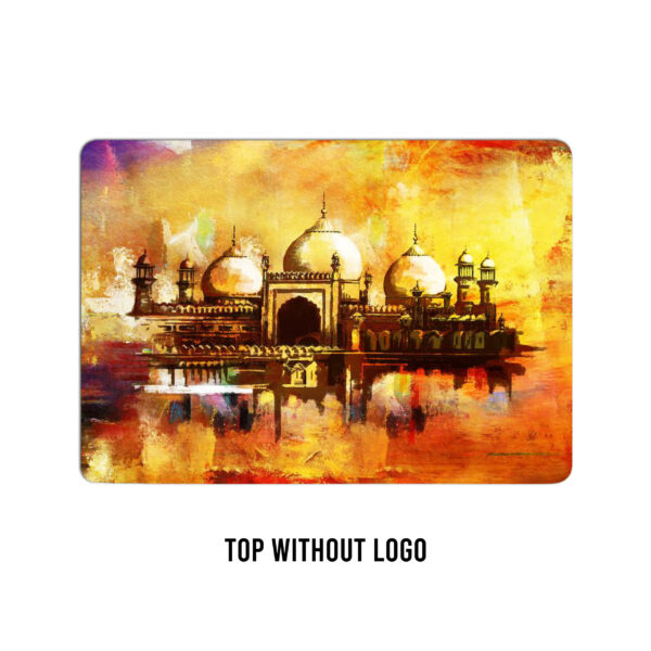 Spectacular hues of faith! Badshahi mosque canvas effect laptop skin - Image 2