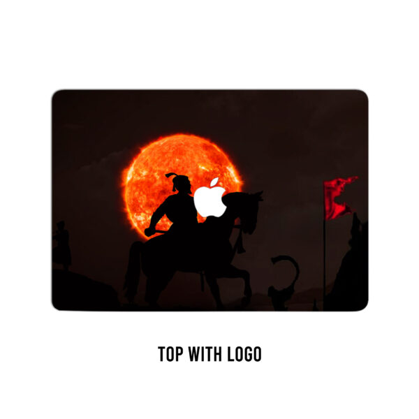 Warrior's radiance! Shivaji maharaj in sunlit triumph laptop skin