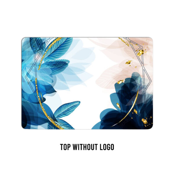 Blue floral dreamscape! Abstract vector laptop skin - Image 2