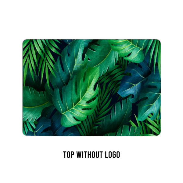 Emerald palm paradise! Tropical green leaves laptop skin - Image 2