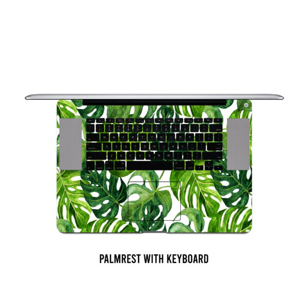 Exotic leaf mélange! Monstera banana laptop skin - Image 4