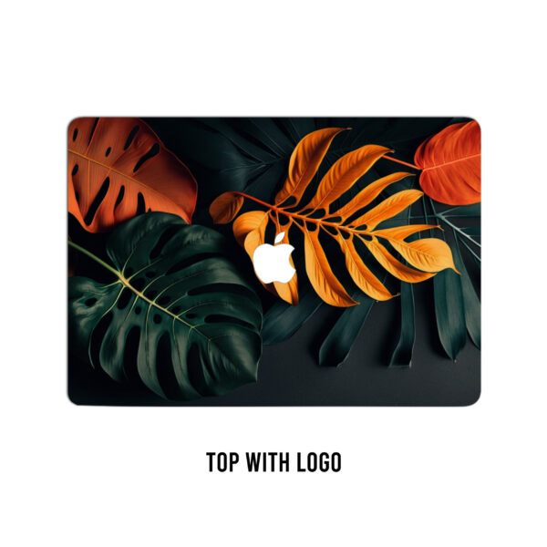 Tropical radiance! monstera leaves laptop skin