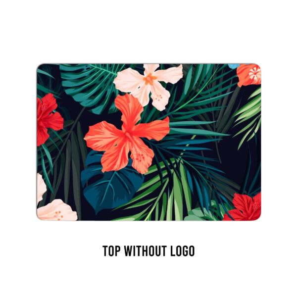 My laptop skin, a tapestry of nature's elegance! Leaves and flowers dancing in harmony with every click - Image 2