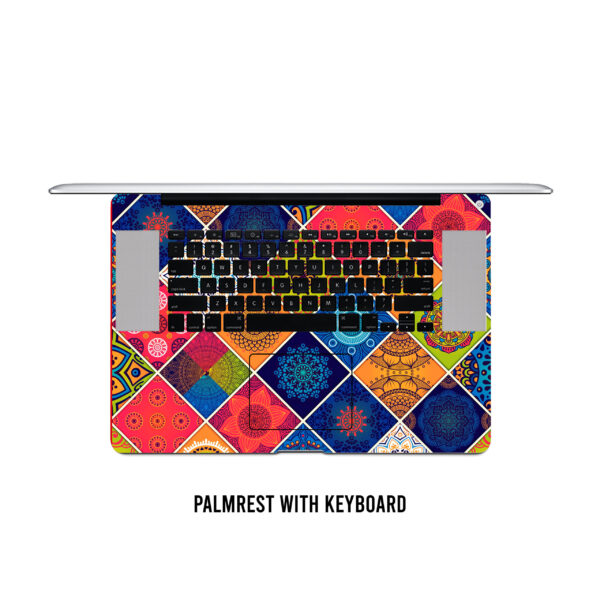 Embossed doodle pattern 12 laptop skin - Image 4