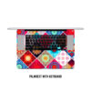 Embossed doodle pattern 13 laptop skin - Image 4