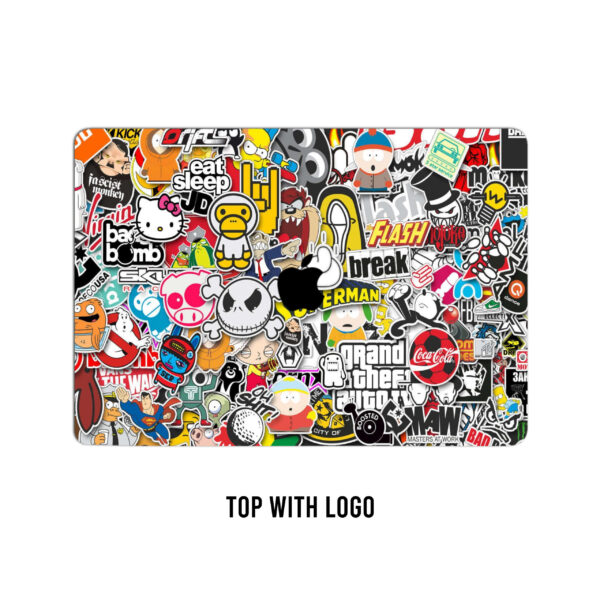 Doodle pattern 10 laptop skin