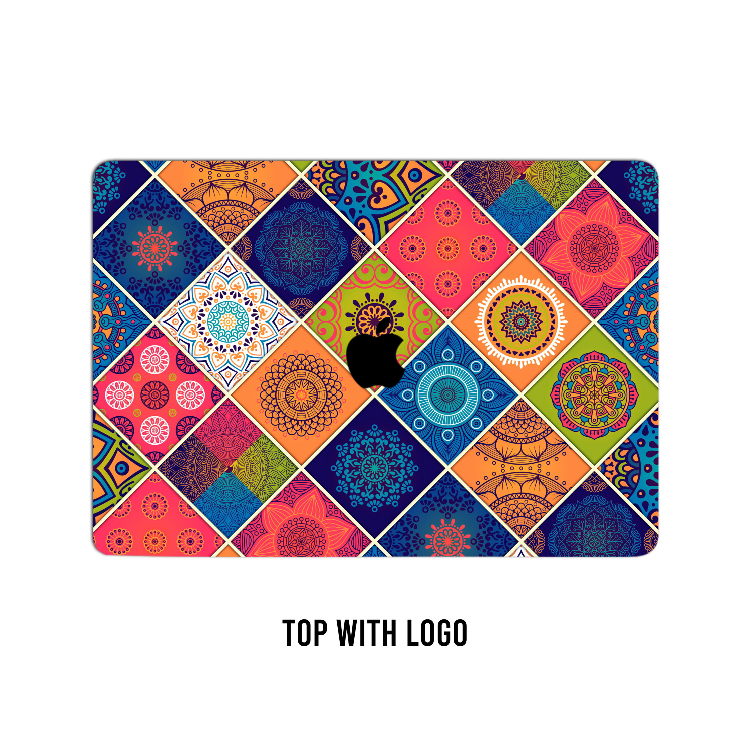 Embossed doodle pattern 12 laptop skin