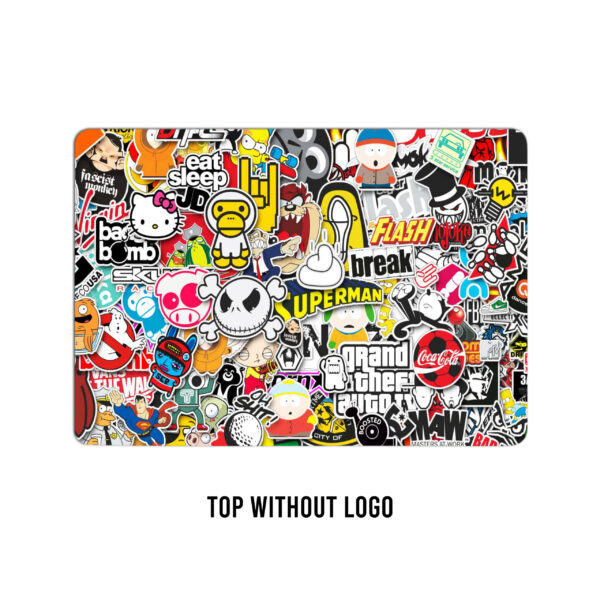 Doodle pattern 10 laptop skin - Image 2