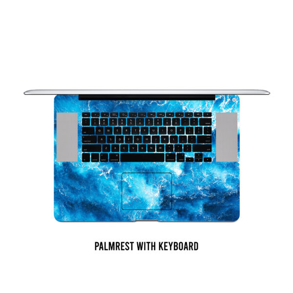 Aqua oasis! Dive into freshness with this sea blue laptop skin - Image 4