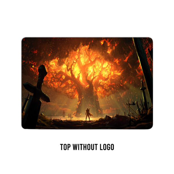 Sylvanas' wrath! Teldrassil in flames. Embrace the dark elegance with this striking laptop skin - Image 2