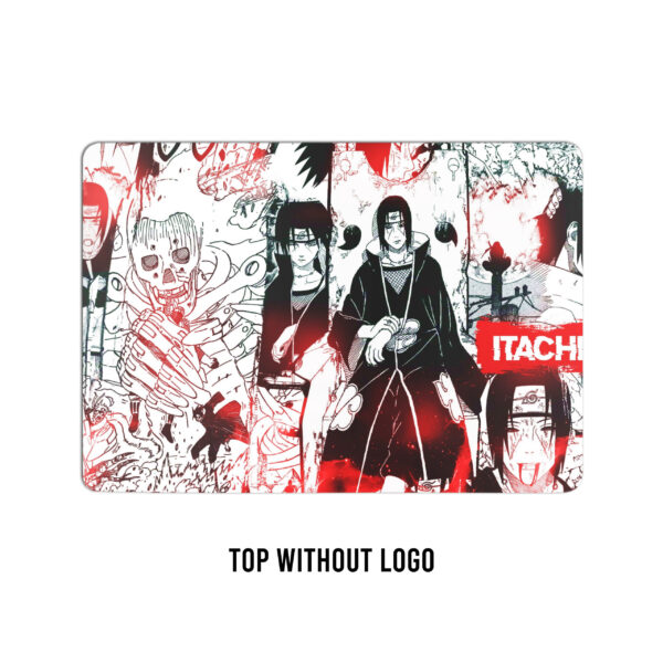 Crimson Chronicles! VEENSHI's Itachi Collage Laptop Skin – Immerse Yourself in the Red-Hued Legacy of the Uchiha Prodigy. - Image 2