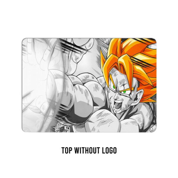 Kamehameha unleashed! Monochrome sangoku's power surge. Transform your laptop into a dynamic canvas of action and energy. - Image 2