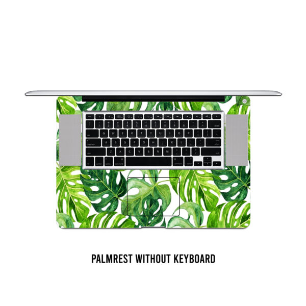 Exotic leaf mélange! Monstera banana laptop skin - Image 3