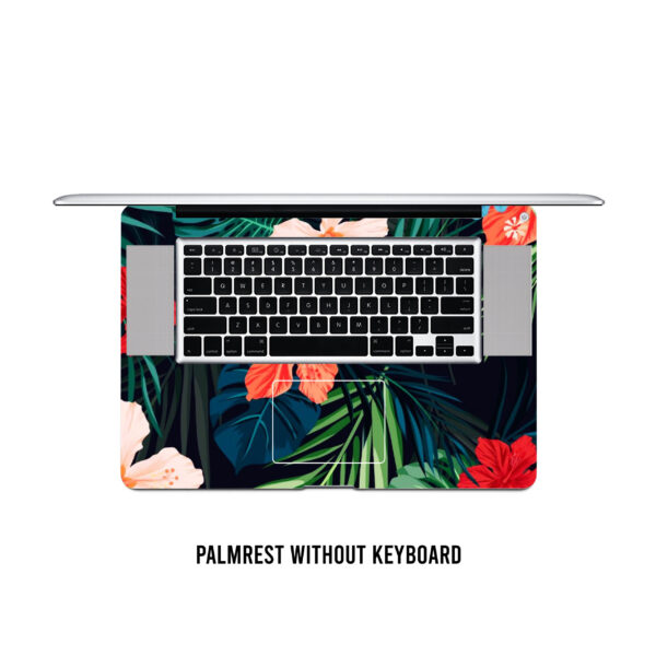 My laptop skin, a tapestry of nature's elegance! Leaves and flowers dancing in harmony with every click - Image 3